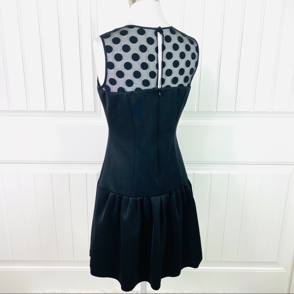 Eliza J Illusion Dot Drop Waist Mini Party Dress 4 - Picture 5 of 7